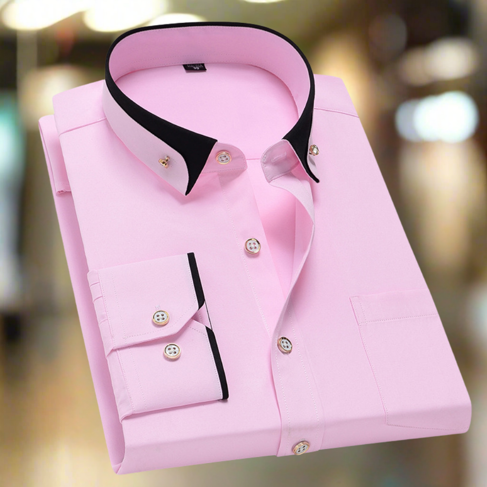 Adalbert | Klasyczna bawełniana koszula z długim rękawem