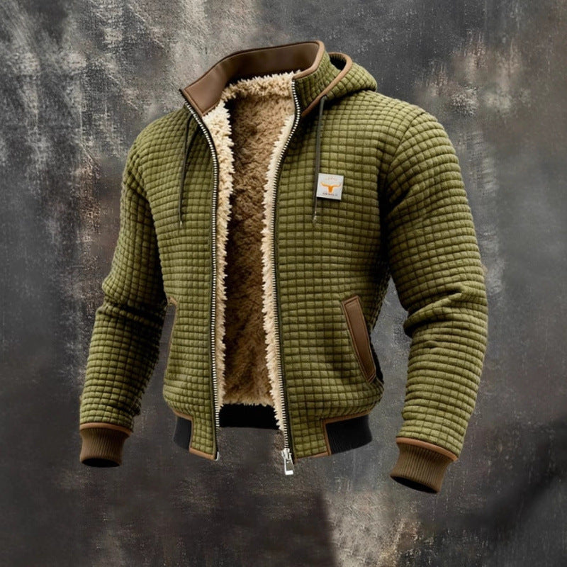 Bluza męska z kapturem i ociepleniem wewnętrznym