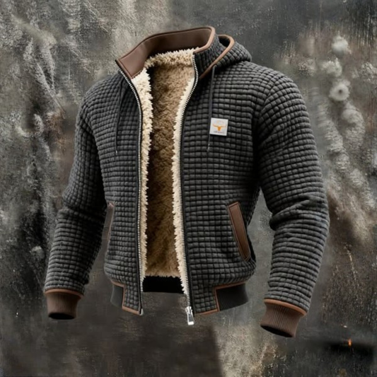 Bluza męska z kapturem i ociepleniem wewnętrznym