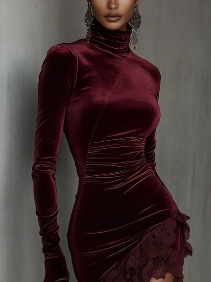 Elowen™ | Mini Sukienka Chiara z Aksamit