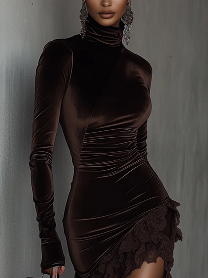 Elowen™ | Mini Sukienka Chiara z Aksamit